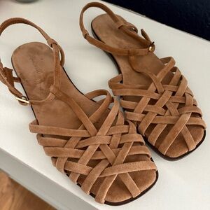Madewell Tan fisherman Sandals